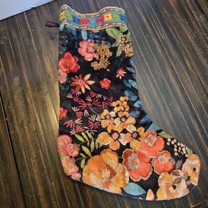 Johnny Was Lux Velvet Holiday Stocking